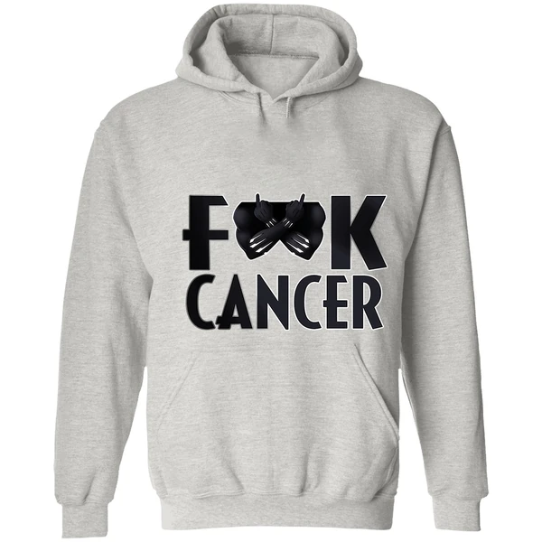 Black Panther Fuck Cancer Hoodie - Image 7