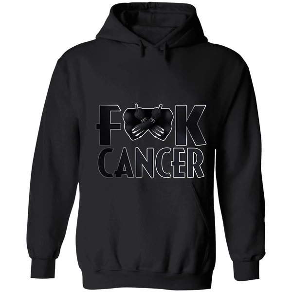 Black Panther Fuck Cancer Hoodie - Image 8