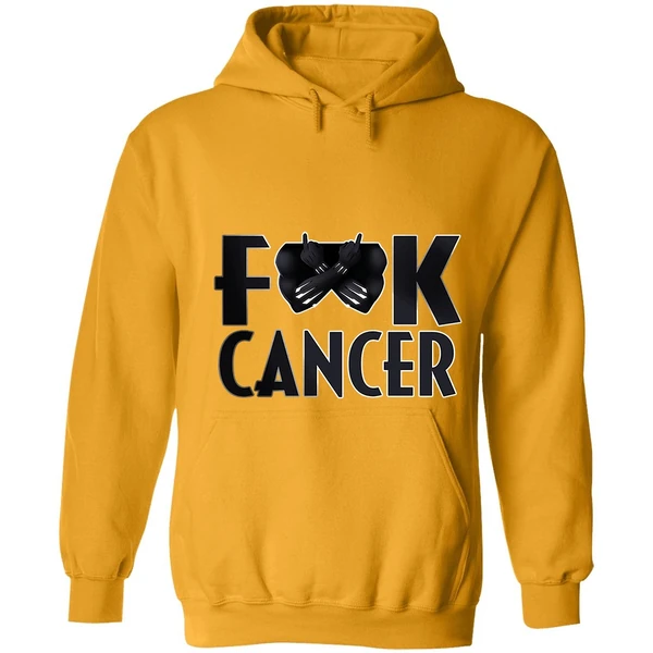 Black Panther Fuck Cancer Hoodie - Image 9