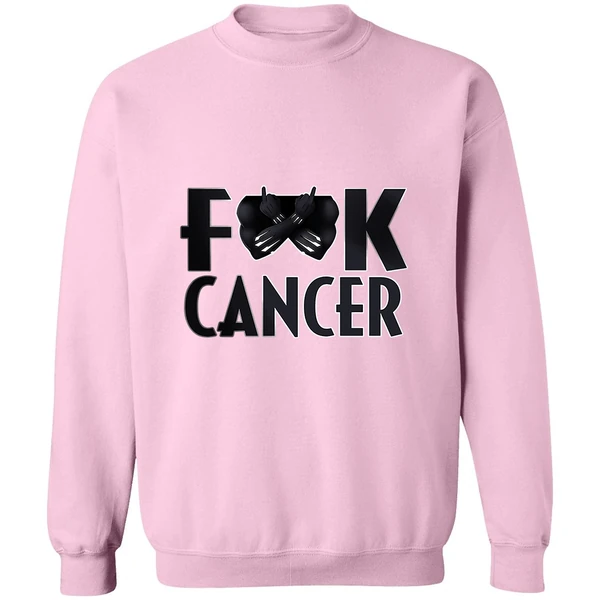 Black Panther Fuck Cancer Sweatshirt - Image 4