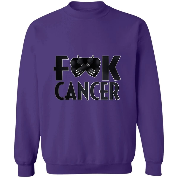 Black Panther Fuck Cancer Sweatshirt - Image 6
