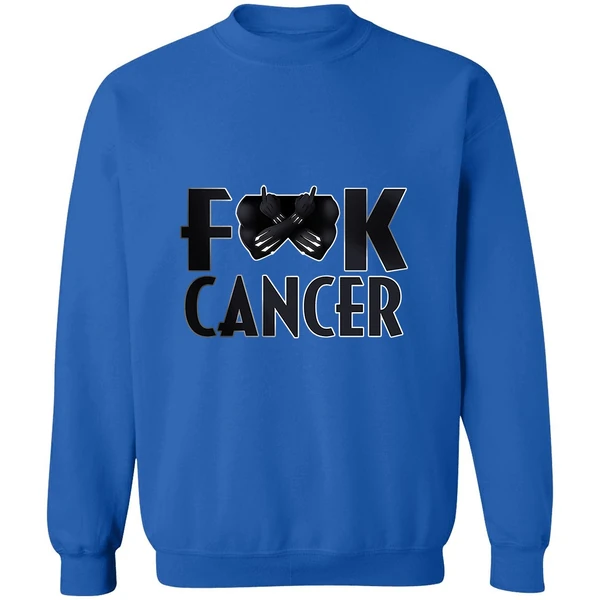 Black Panther Fuck Cancer Sweatshirt - Image 8
