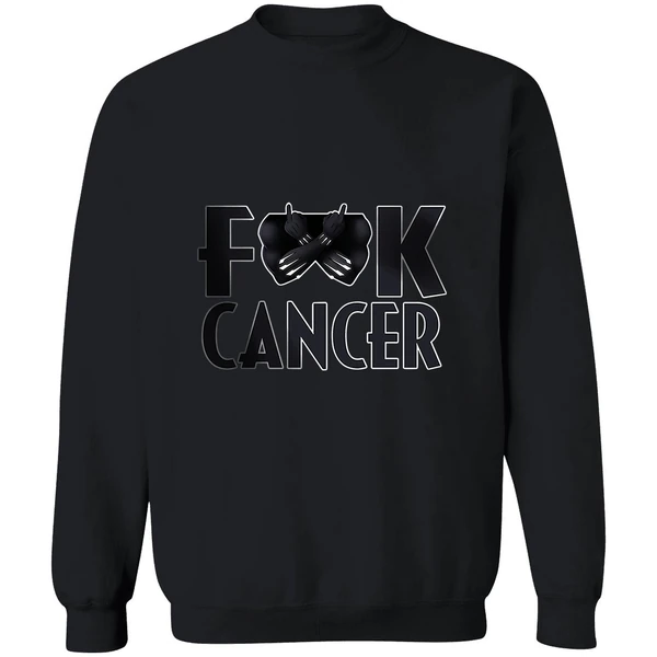 Black Panther Fuck Cancer Sweatshirt - Image 9