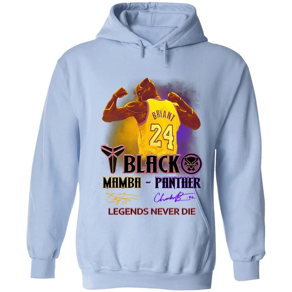 Black Panther Kobe Bryant Black Mamba Panther Legends Never Die Hoodie - Image 3