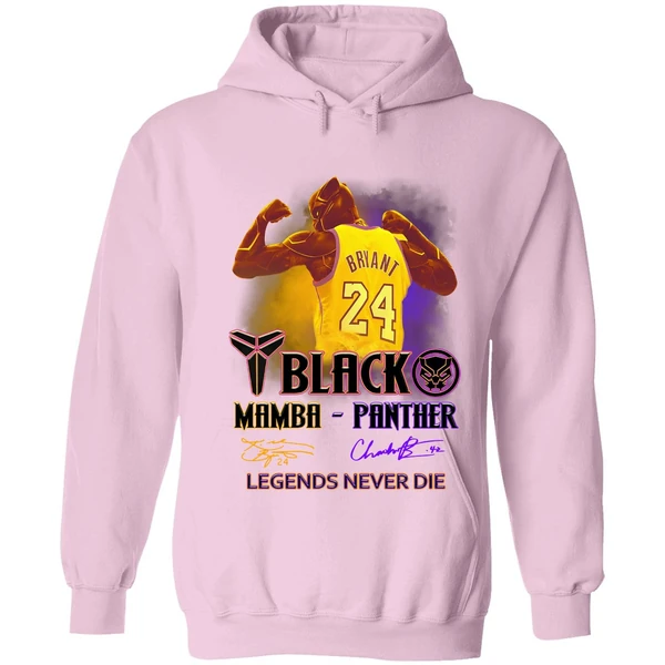 Black Panther Kobe Bryant Black Mamba Panther Legends Never Die Hoodie - Image 4