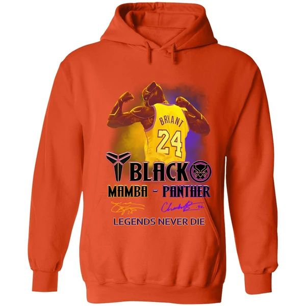 Black Panther Kobe Bryant Black Mamba Panther Legends Never Die Hoodie - Image 5