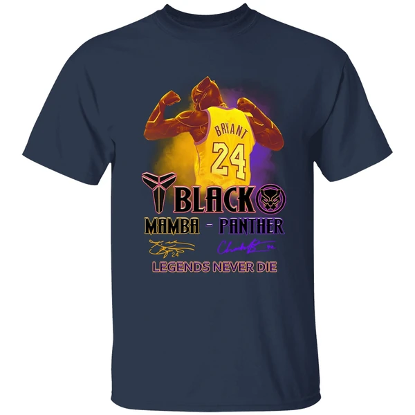 Black Panther Kobe Bryant Black Mamba Panther Legends Never Die Shirt - Image 4