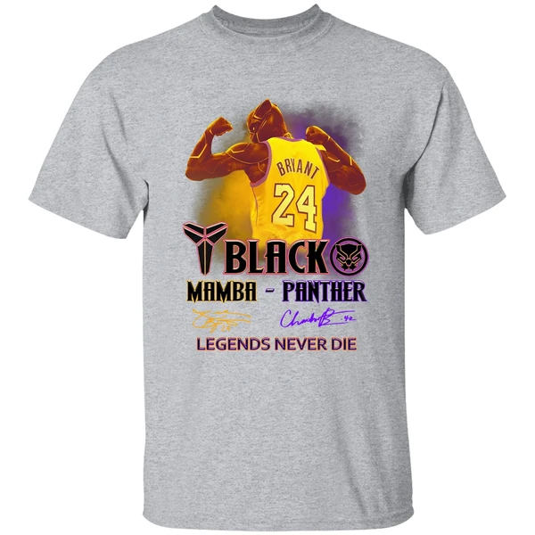 Black Panther Kobe Bryant Black Mamba Panther Legends Never Die Shirt - Image 8