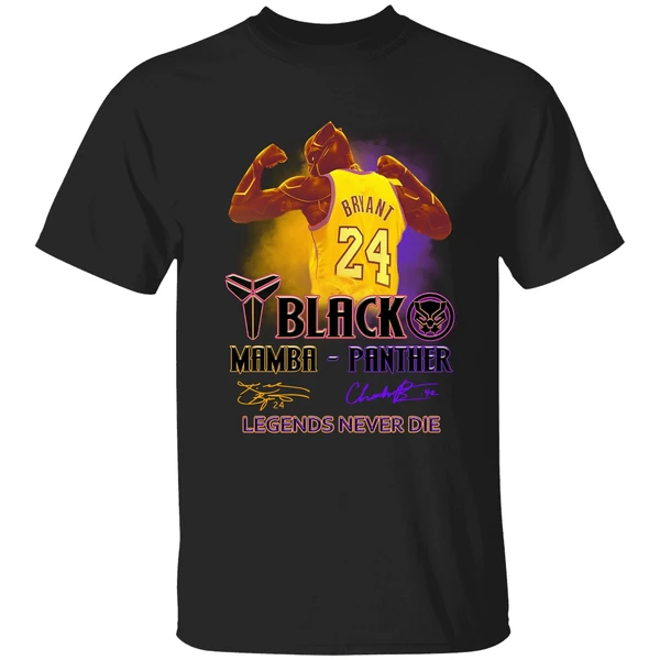 Black Panther Kobe Bryant Black Mamba Panther Legends Never Die Shirt - Image 9