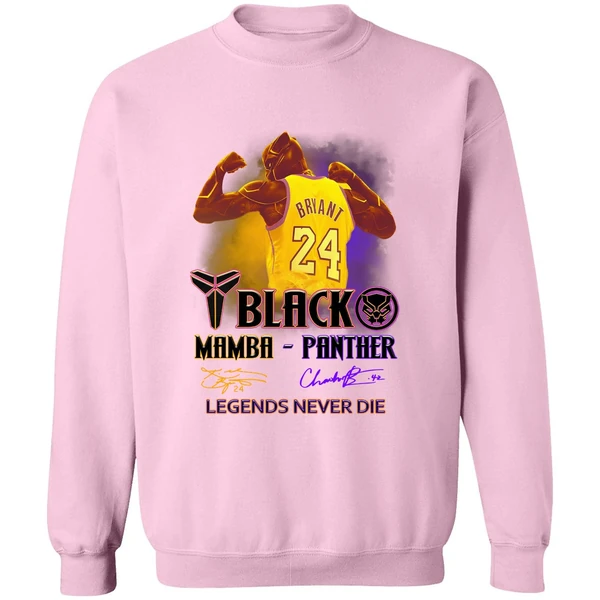 Black Panther Kobe Bryant Black Mamba Panther Legends Never Die Sweatshirt - Image 4