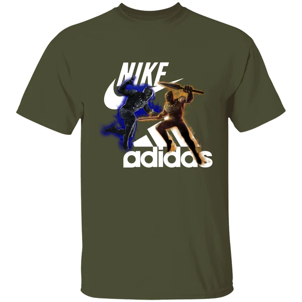 Black Panther Nike Vs Adidas Shirt - Image 3