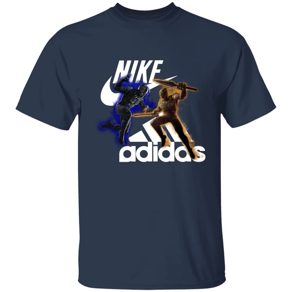 Black Panther Nike Vs Adidas Shirt - Image 4