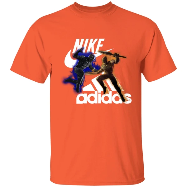 Black Panther Nike Vs Adidas Shirt - Image 5