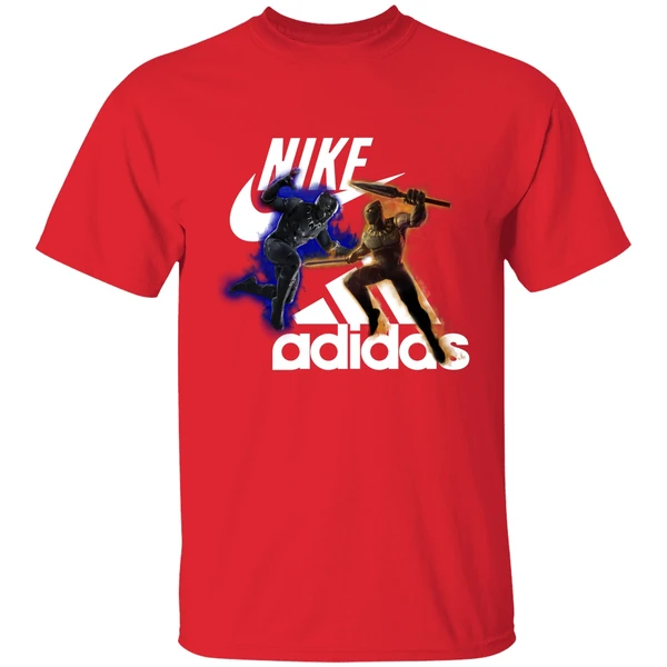 Black Panther Nike Vs Adidas Shirt - Image 6