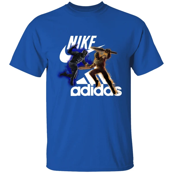 Black Panther Nike Vs Adidas Shirt - Image 7