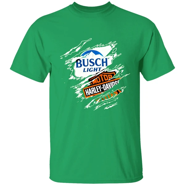 Blood Inside Me Busch Light Motor Harley Davidson Cycles Shirt