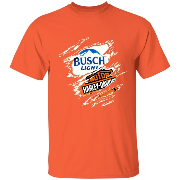 Blood Inside Me Busch Light Motor Harley Davidson Cycles Shirt - Image 5