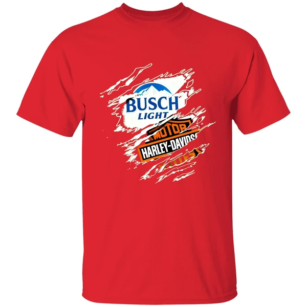 Blood Inside Me Busch Light Motor Harley Davidson Cycles Shirt - Image 6