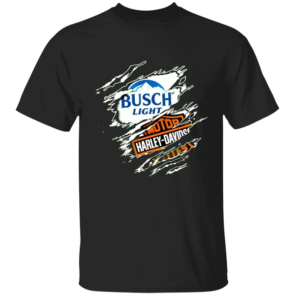 Blood Inside Me Busch Light Motor Harley Davidson Cycles Shirt - Image 9