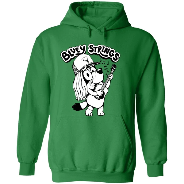 Bluey Strings Character Guitar Graphic Hoodie - Image 2