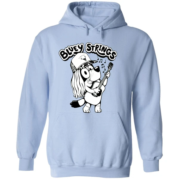 Bluey Strings Character Guitar Graphic Hoodie - Image 4