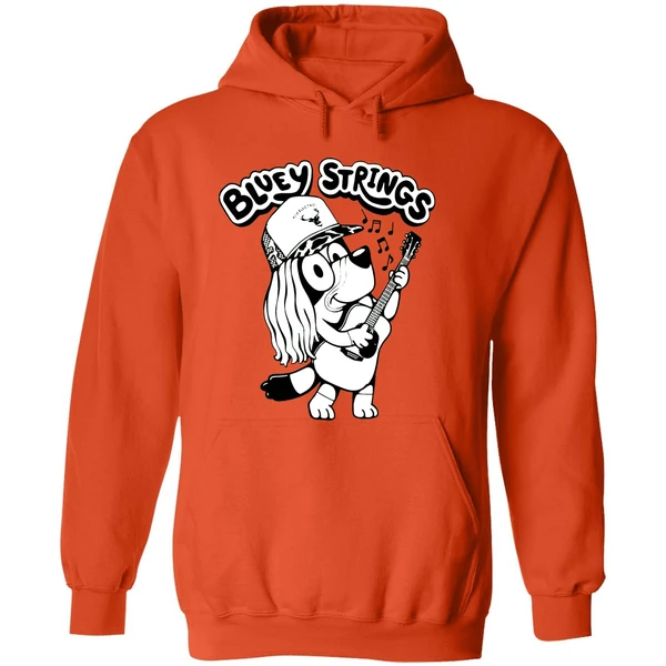 Bluey Strings Character Guitar Graphic Hoodie - Image 6
