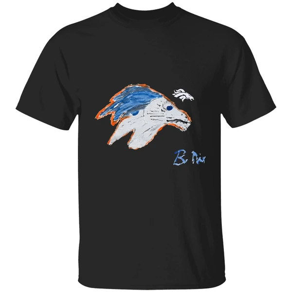 Bo Nix Denver Broncos Football Signature Draw Shirt