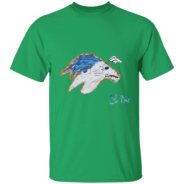 Bo Nix Denver Broncos Football Signature Draw Shirt - Image 2