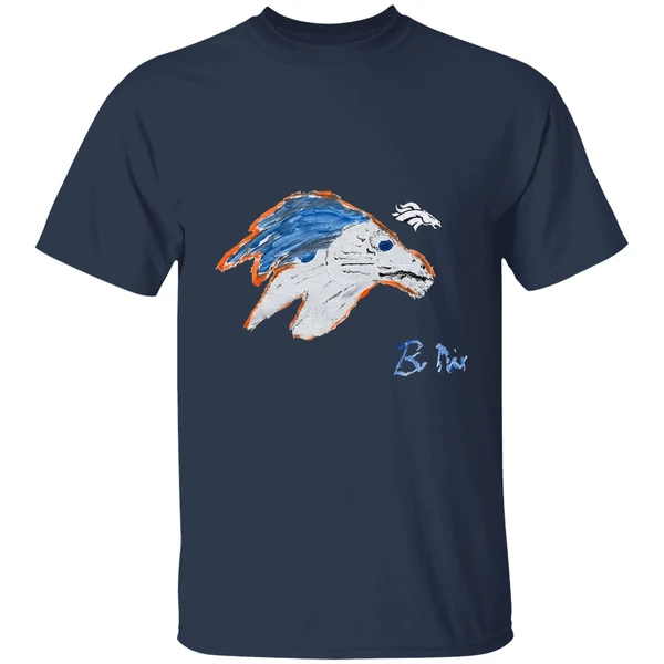 Bo Nix Denver Broncos Football Signature Draw Shirt - Image 5