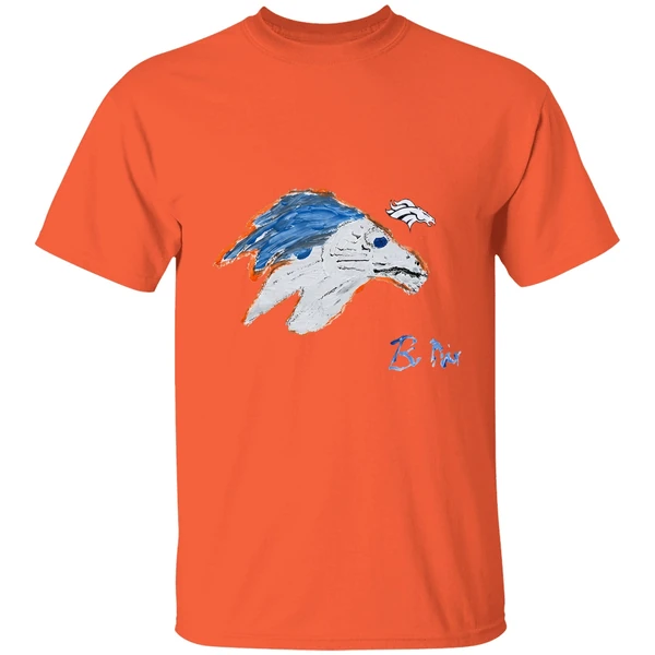 Bo Nix Denver Broncos Football Signature Draw Shirt - Image 6
