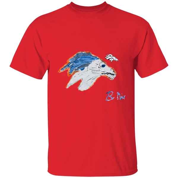 Bo Nix Denver Broncos Football Signature Draw Shirt - Image 7