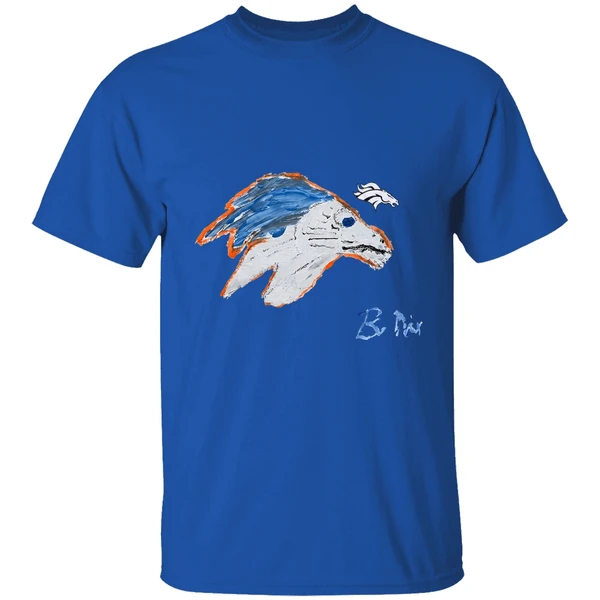 Bo Nix Denver Broncos Football Signature Draw Shirt - Image 8