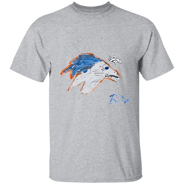 Bo Nix Denver Broncos Football Signature Draw Shirt - Image 9