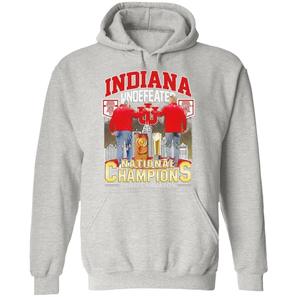 Bob Knight And Curt Cignetti Indiana Hoosiers Hoodie - Image 9