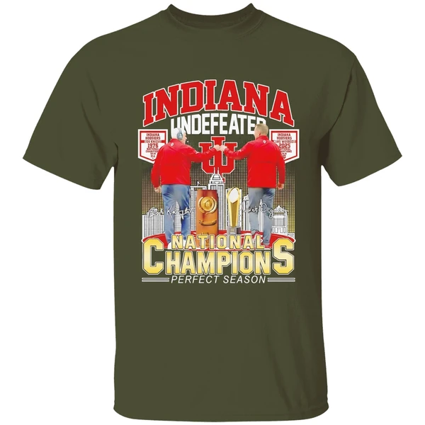 bob knight and curt cignetti indiana hoosiers shirt militarygreen
