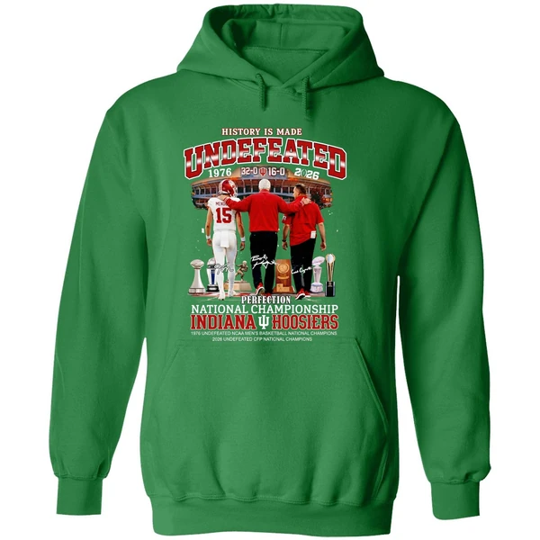 Bob Knight Curt Cignetti And Fernando Mendoza Indiana Hoosiers Football Perfection Hoodie - Image 2