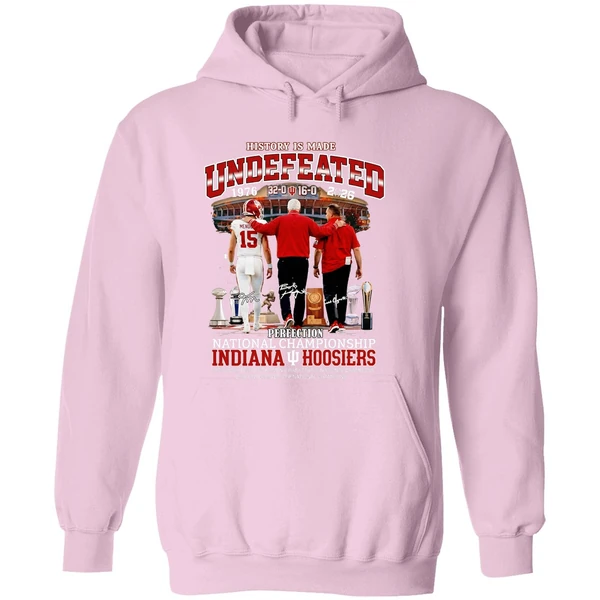Bob Knight Curt Cignetti And Fernando Mendoza Indiana Hoosiers Football Perfection Hoodie - Image 5