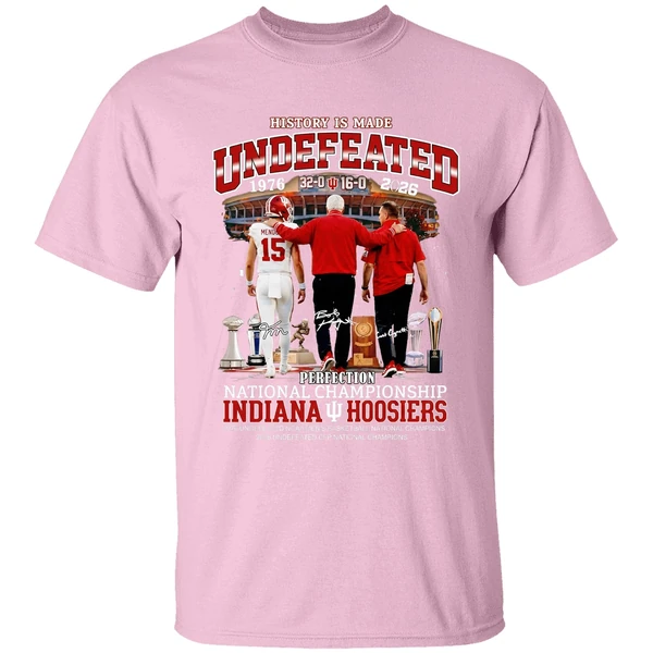 bob knight curt cignetti and fernando mendoza indiana hoosiers football perfection shirt lightpink