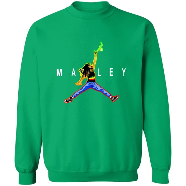 Bob Marley Jordan Slam Dunk Smoking Sweatshirt - Image 2