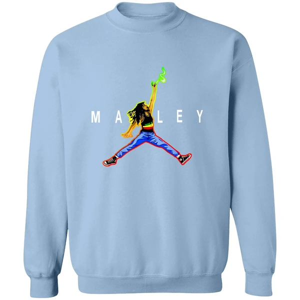 Bob Marley Jordan Slam Dunk Smoking Sweatshirt - Image 3