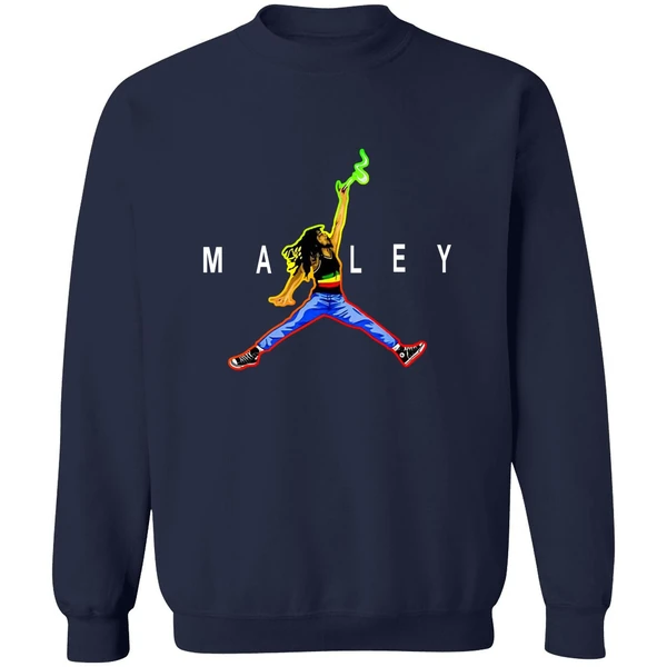 Bob Marley Jordan Slam Dunk Smoking Sweatshirt - Image 5