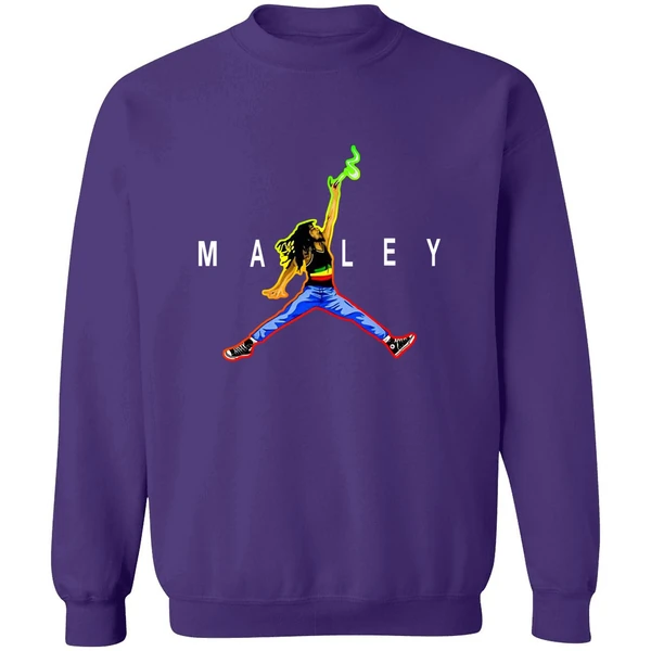 Bob Marley Jordan Slam Dunk Smoking Sweatshirt - Image 6