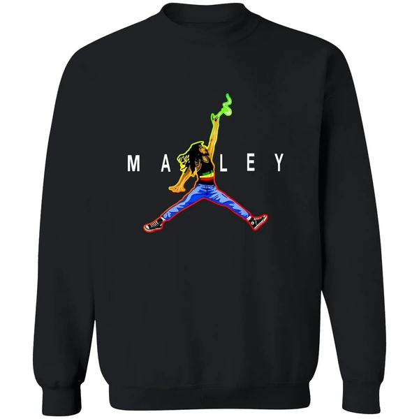 Bob Marley Jordan Slam Dunk Smoking Sweatshirt - Image 9