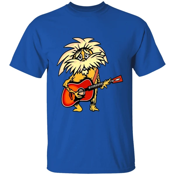 bob weir grateful dead lorax of dr seuss playing guita shirt royalblue