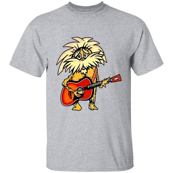 bob weir grateful dead lorax of dr seuss playing guita shirt sportgrey