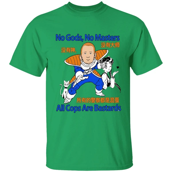 Bobby Hill Dragon Ball Z No Gods No Masters All Cops Are Bastards Shirt - Image 8
