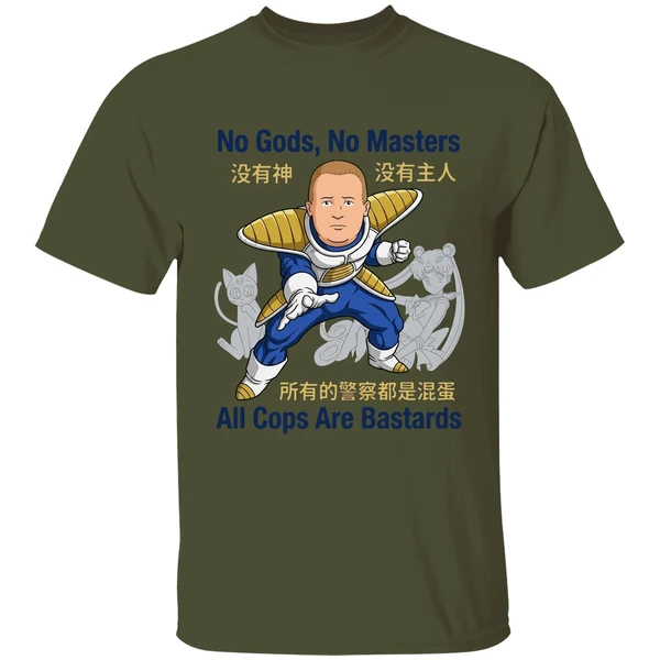 Bobby Hill No Gods No Masters All Cops Are Bastards Shirt - Image 9