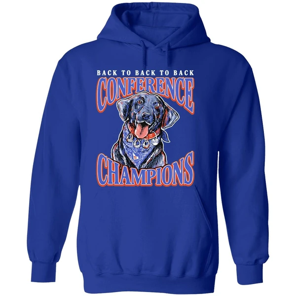 Boise State Broncos Back To Back To Back Conference Champions Hoodie - Image 7