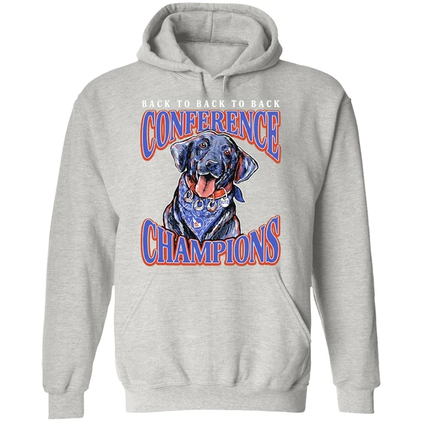 Boise State Broncos Back To Back To Back Conference Champions Hoodie - Image 9