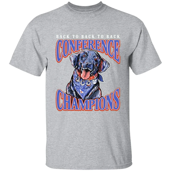 Boise State Broncos Back To Back To Back Conference Champions Shirt - Image 9